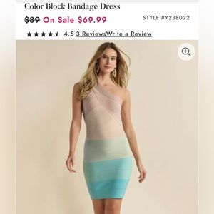 Venus one shoulder bandage cocktail dress